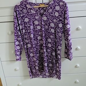 Purple and white Roberta Roller Rabbit Tunic